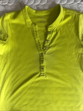 Calvin Klein Neon Lime Henley Shirt